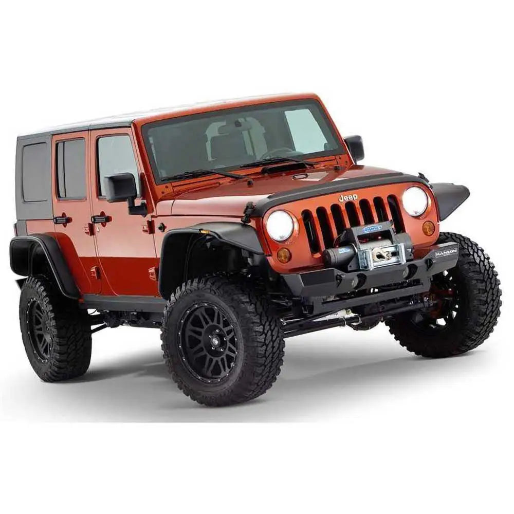 Jeep Wrangler Jk 4 d 07-18 Skjermbreddere Fra Bushwacker - Flat Style - 4