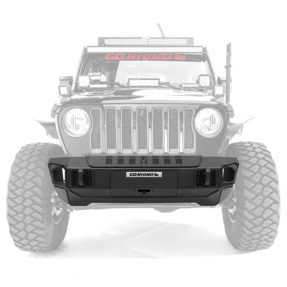 Jeep Wrangler Jk 4 d 07-18 Stubbet Foran Støtfanger Av Go Rhino Trailline - 2