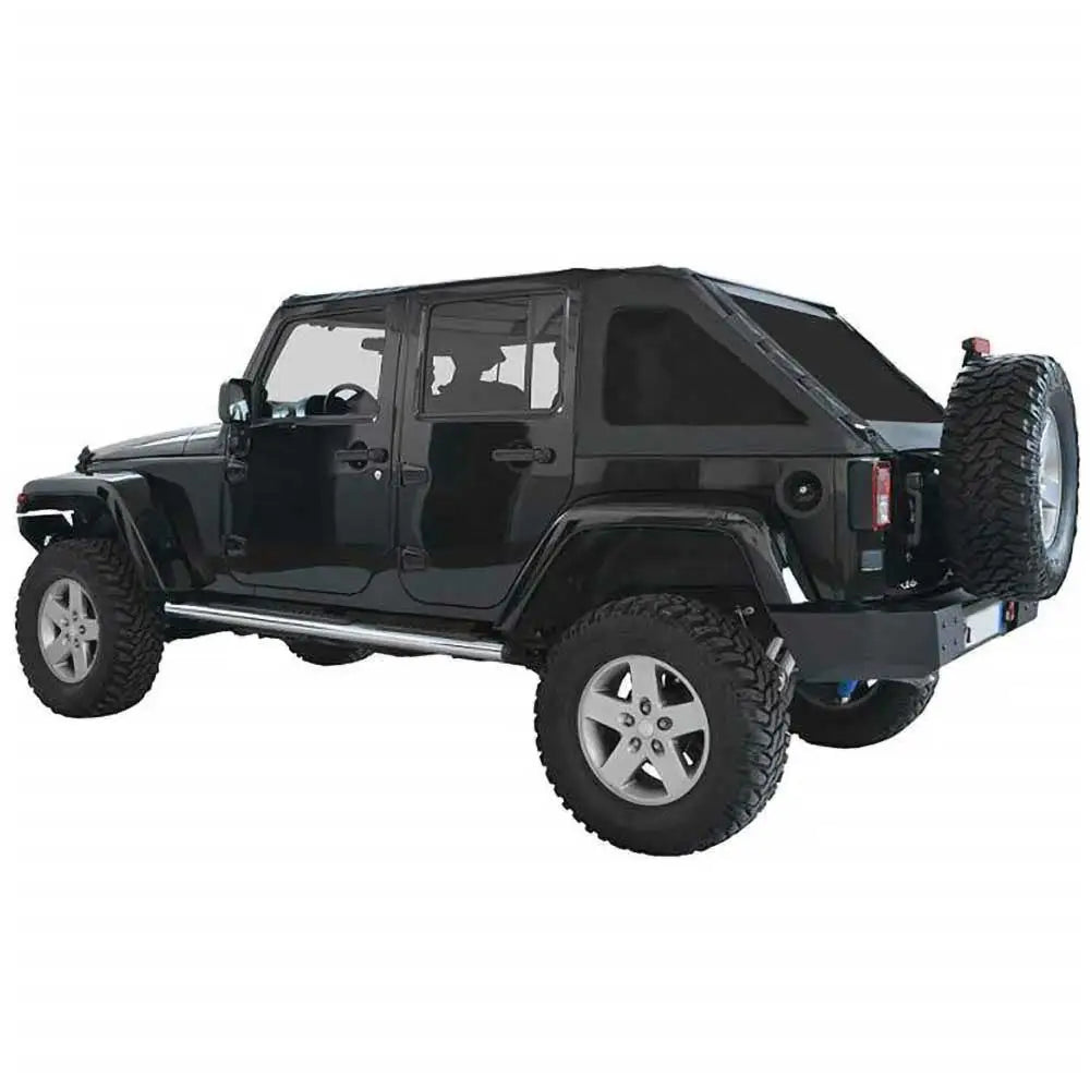 Jeep Wrangler Jk 4 d 07-18 Tak Softtop Uten Ramme Fastback-stil Med Suntop-vinduer - 2