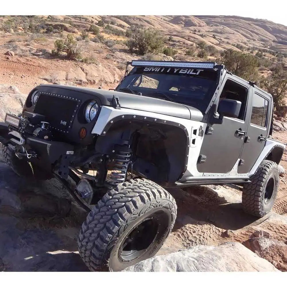 Jeep Wrangler Jk 4 d 07-18 Takmontert Lysfeste - Smittybilt Xrc - 5