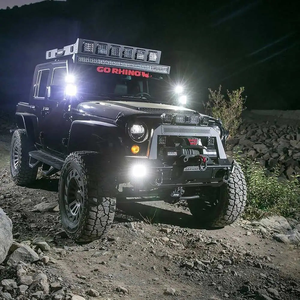 Jeep Wrangler Jl 2 d 18- Led Lysmontering - Go Rhino Trailline 10 - 7