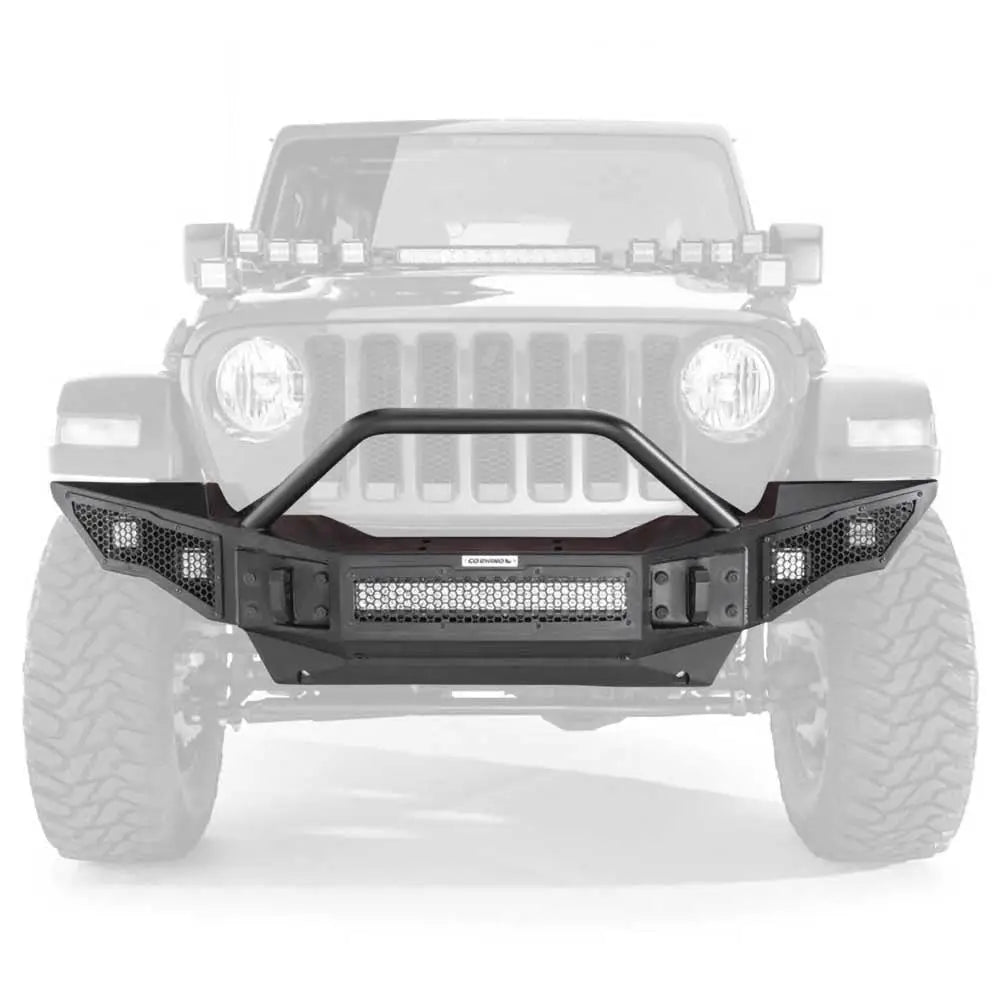 Jeep Wrangler Jl 2 d 18- Støtfanger Med Bullbar - Go Rhino Rockline - 2