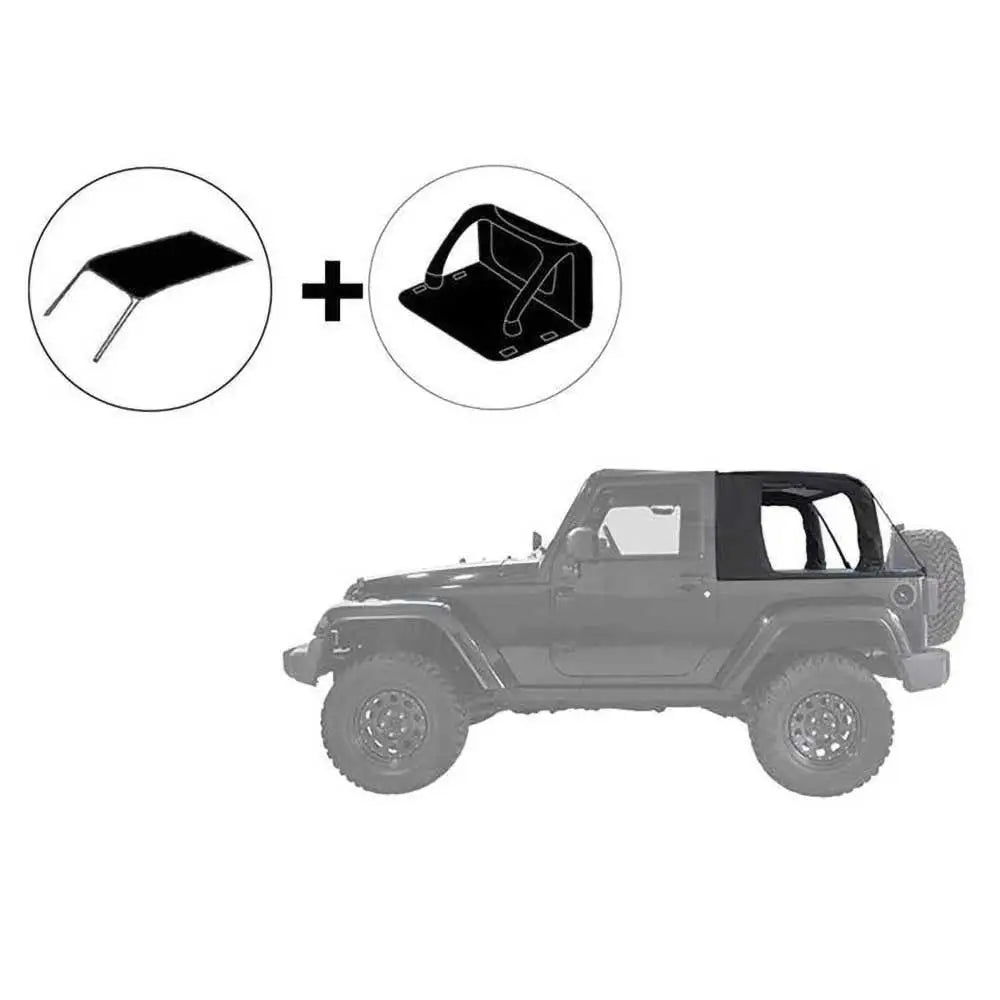 Jeep Wrangler Jl 2 d 18- Tak Soft Top Uten Ramme Suntop - Svart Diamond - 1