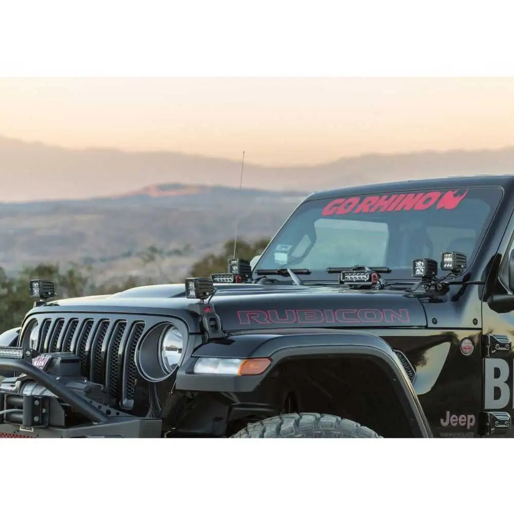 Jeep Wrangler Jl 4 d 18- Tilleggslys Dual Cube Go Rhino - 8