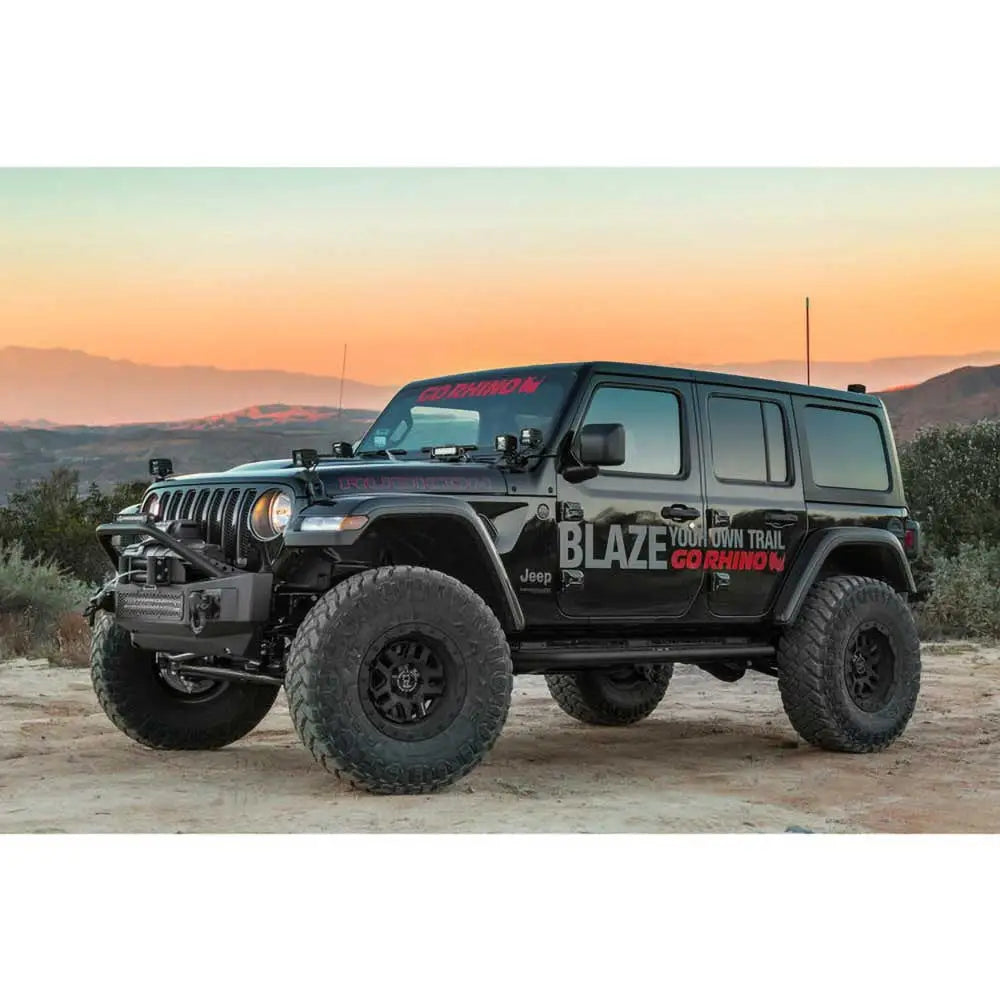 Jeep Wrangler Jl 4xe 21- Støtfanger Med Bull Barel – Go Rhino Rockline - 8