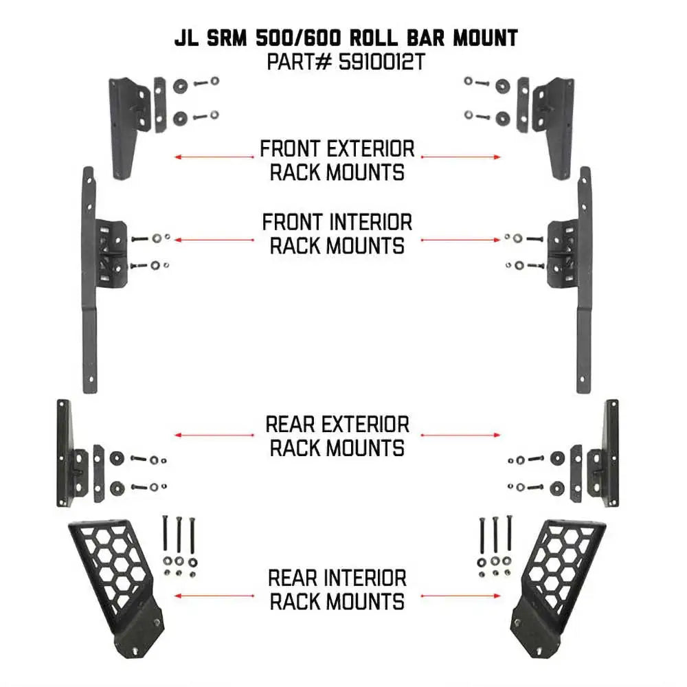 Jeep Wrangler Jl 4xe 21- Takstativ Monteringssats - Go Rhino - 2