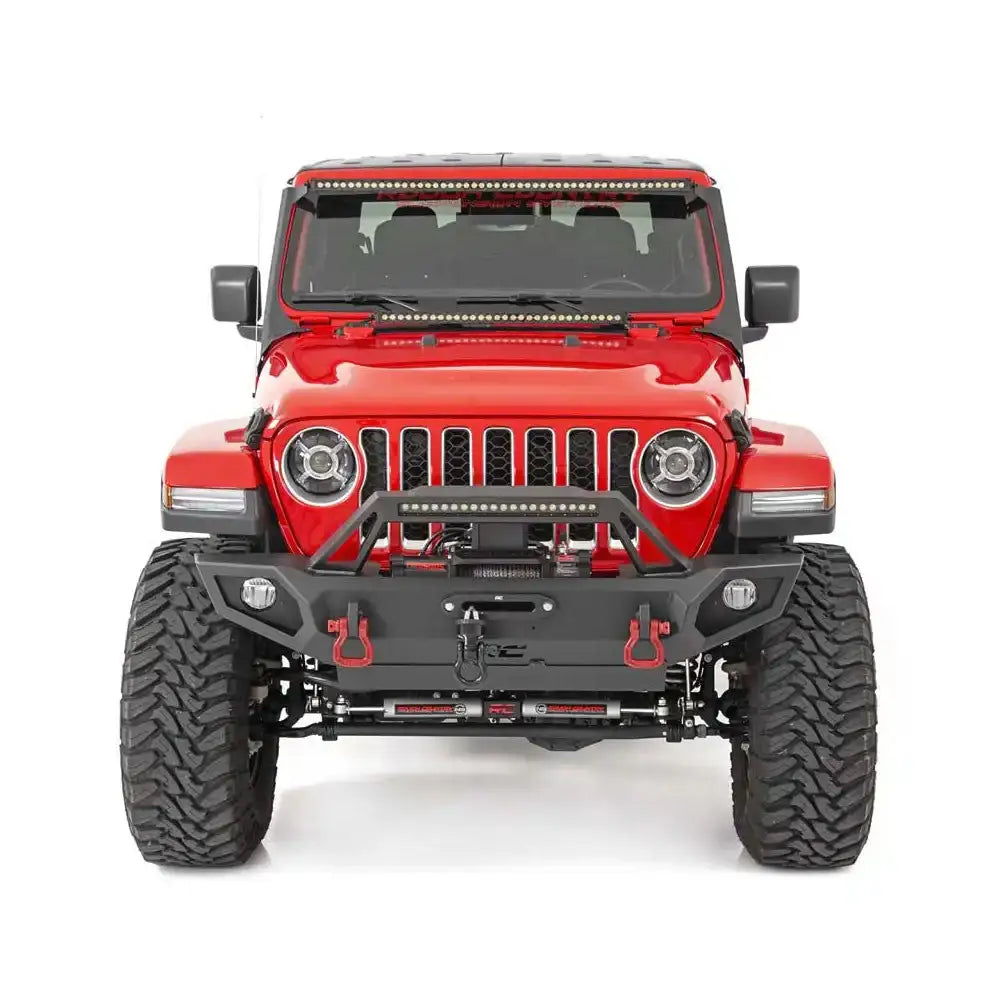 Jeep Wrangler Jl 50-tommers Led Drl List Med Festeskjerm - Rough Country Black Series - 7