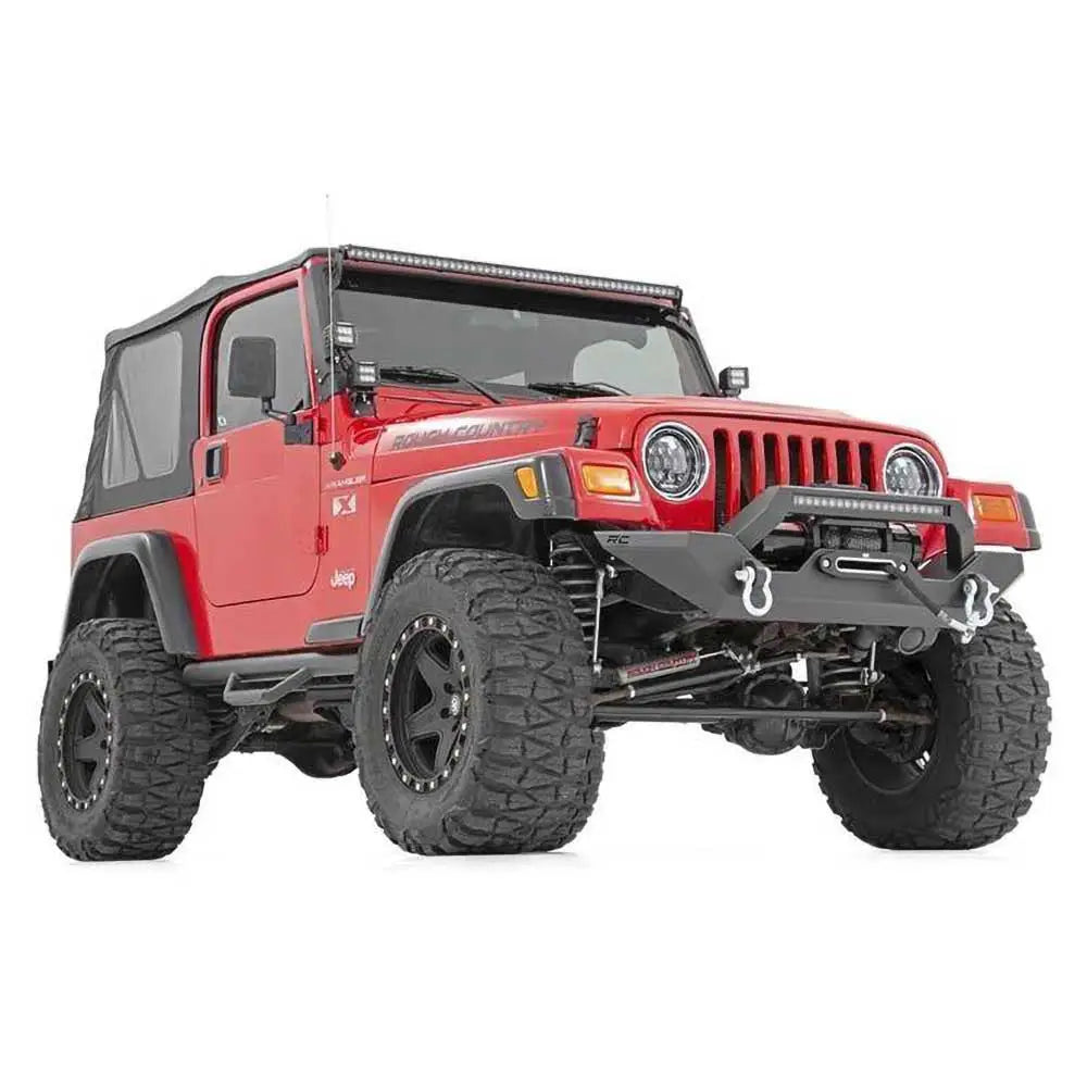 Jeep Wrangler Lj 04-06 Frontfanger Med 20’ Led-stripe Fra Rough Country - 3