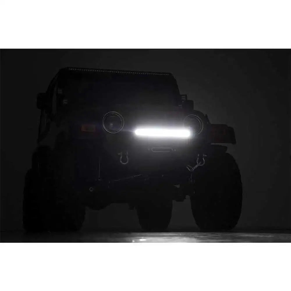 Jeep Wrangler Lj 04-06 Frontfanger Med 20’ Led-stripe Fra Rough Country - 2