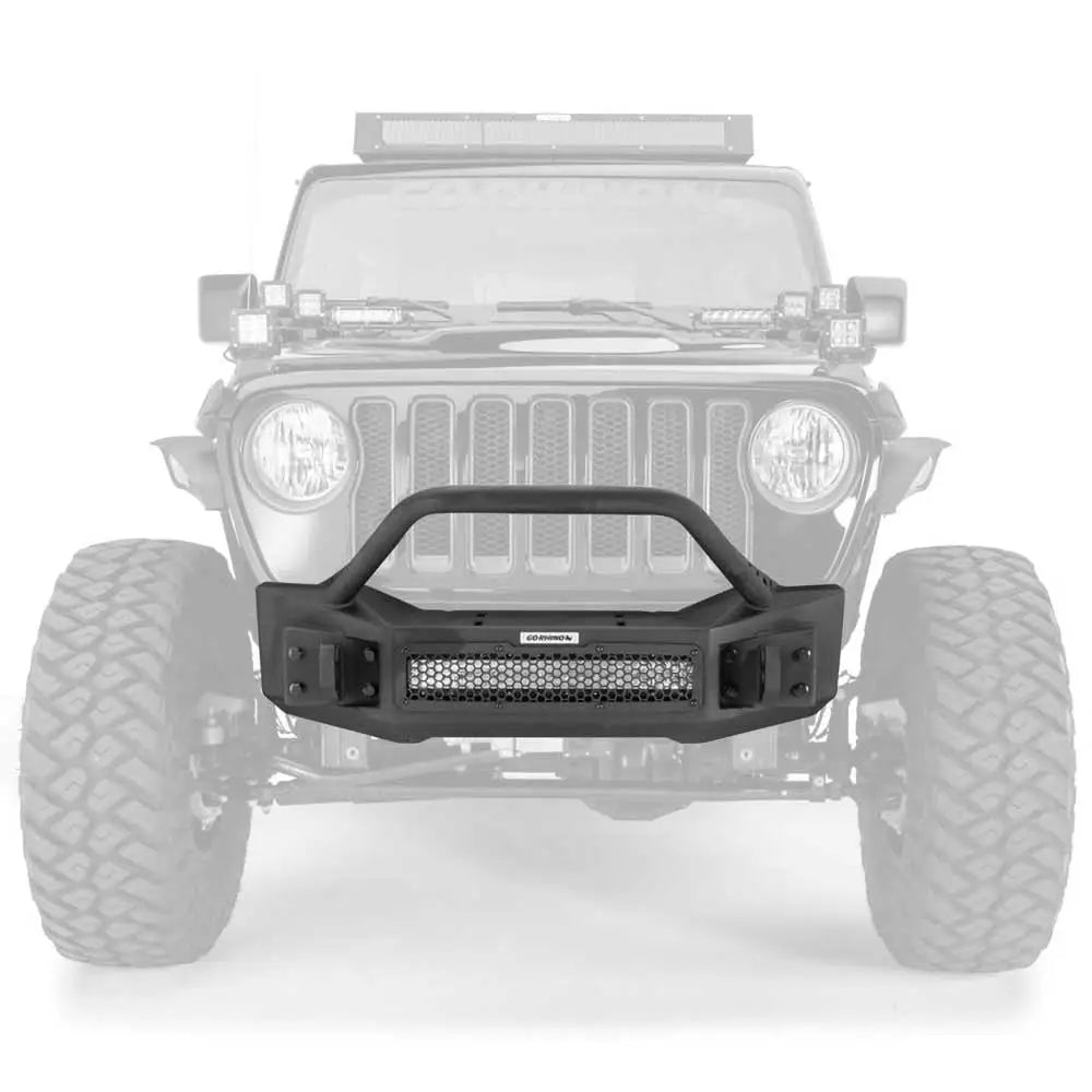 Jeep Wrangler Stubbet Forstøtfanger Med Bull Bar - Go Rhino Rockline - 2