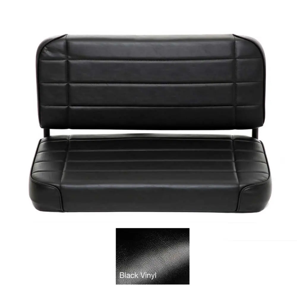 Jeep Wrangler Yj 87-95 Svart Vinyl Sofa Bak Smittybilt - 2