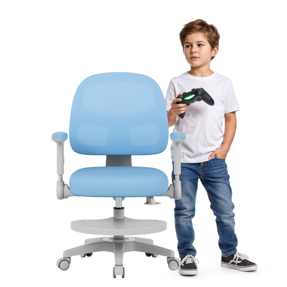 Mark Adler JUNIOR 5.0 blå barneskrivebordsstol – forsidevisning