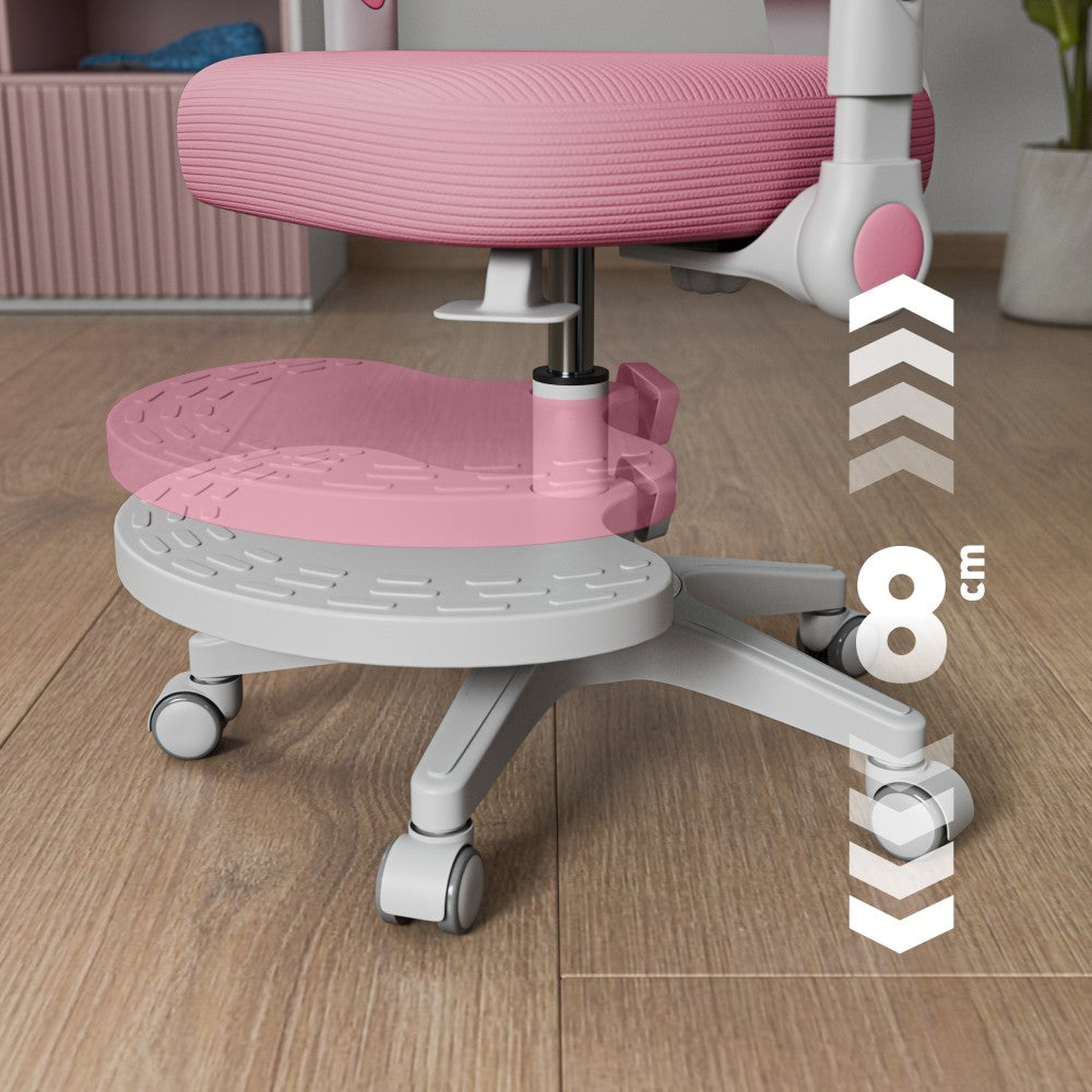 Mark Adler JUNIOR 5.0 rosa barnestol – sidevisning