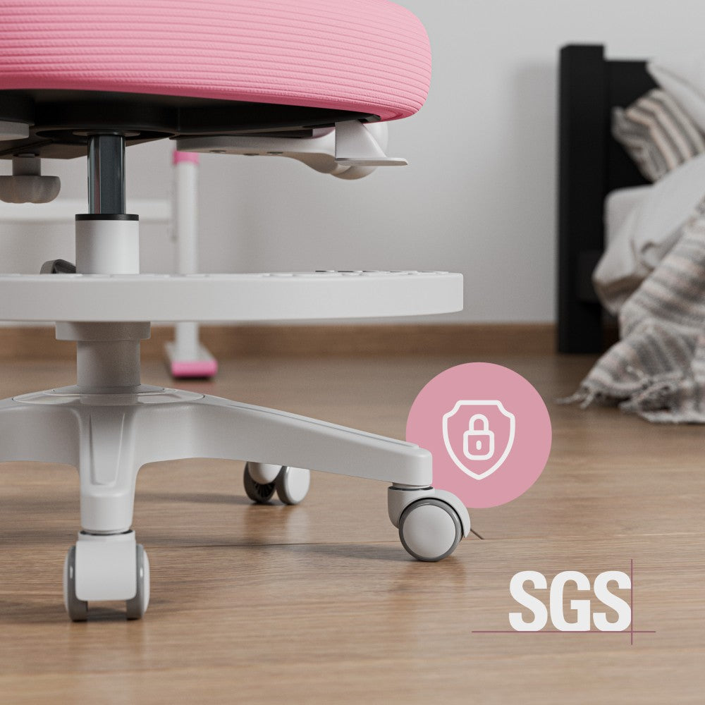Mark Adler JUNIOR 5.0 rosa – høydejusterbart sete detalj