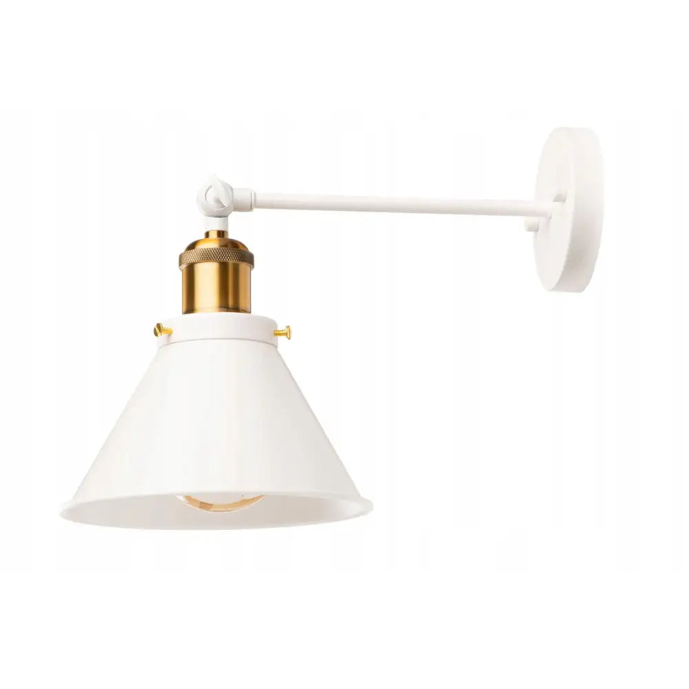 Justertbar Metallvegglampe Edison Hvit - 1