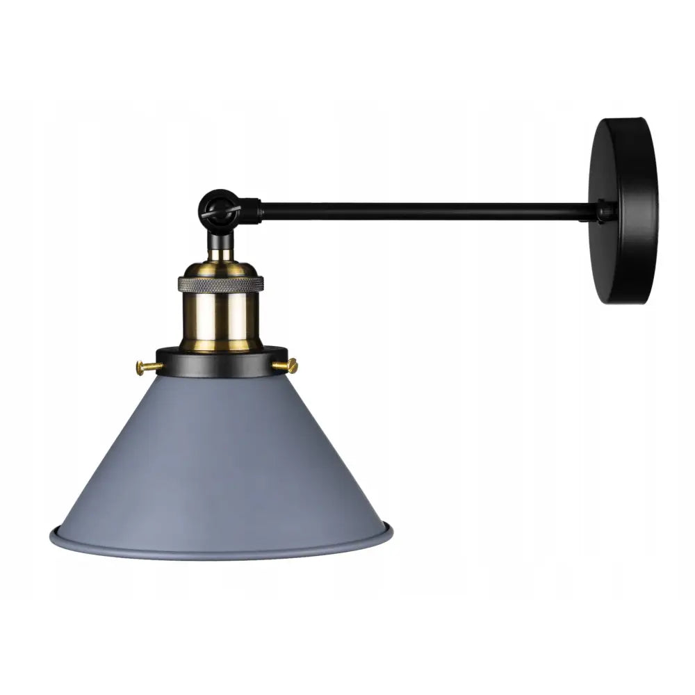 Justervbar Metallvegglampe Edison Grå - 1