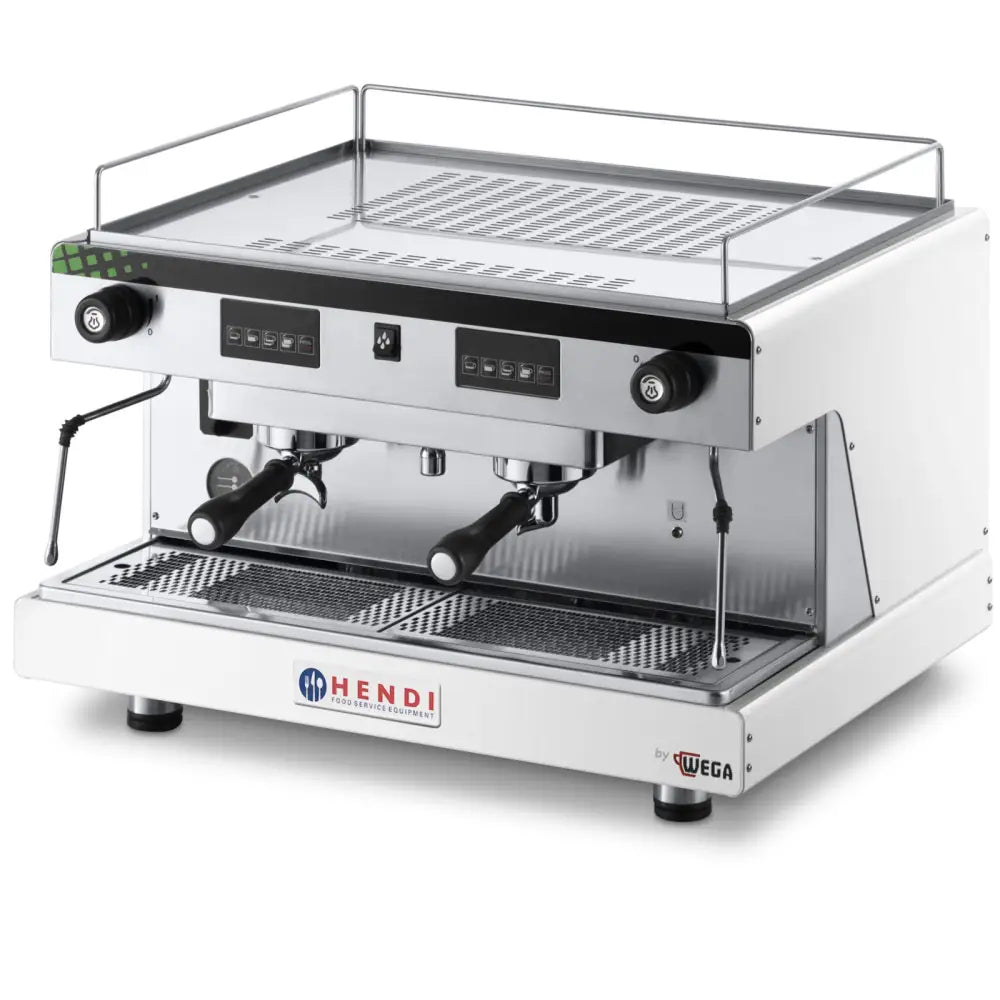 Kaffemaskin Med Kokekolbe Top Line Av Wega 2-gruppe Elektronisk Hvit 3.7 Kw - 1