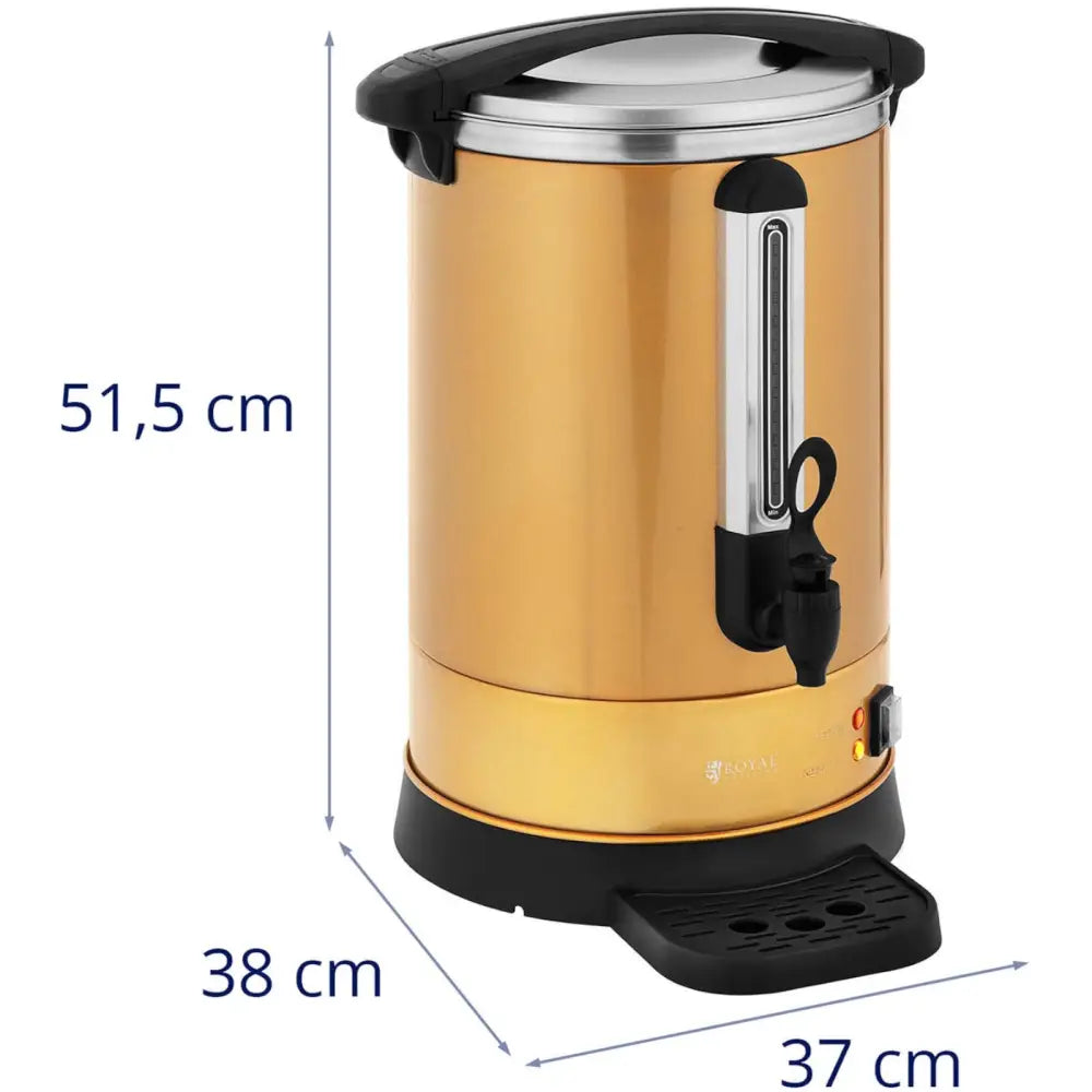 Kaffetrakter med Te Tappekran Dryppebrett 14 l 1500 w Gull