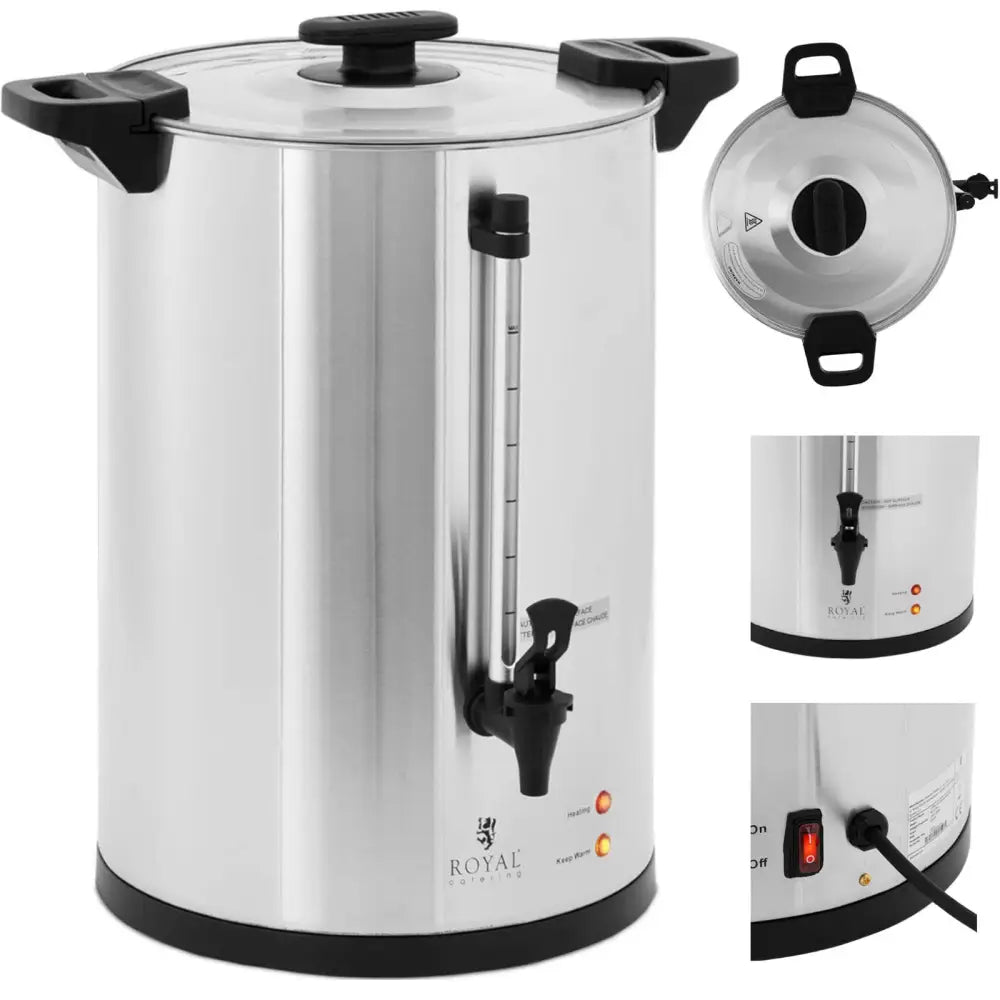 Kaffetrakter Og Tekoker Med Tappekran 20 l 1650 w Sølv - 1