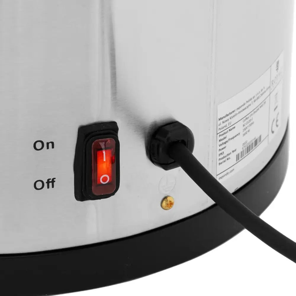 Kaffetrakter Og Tekoker Med Tappekran 20 l 1650 w Sølv - 5