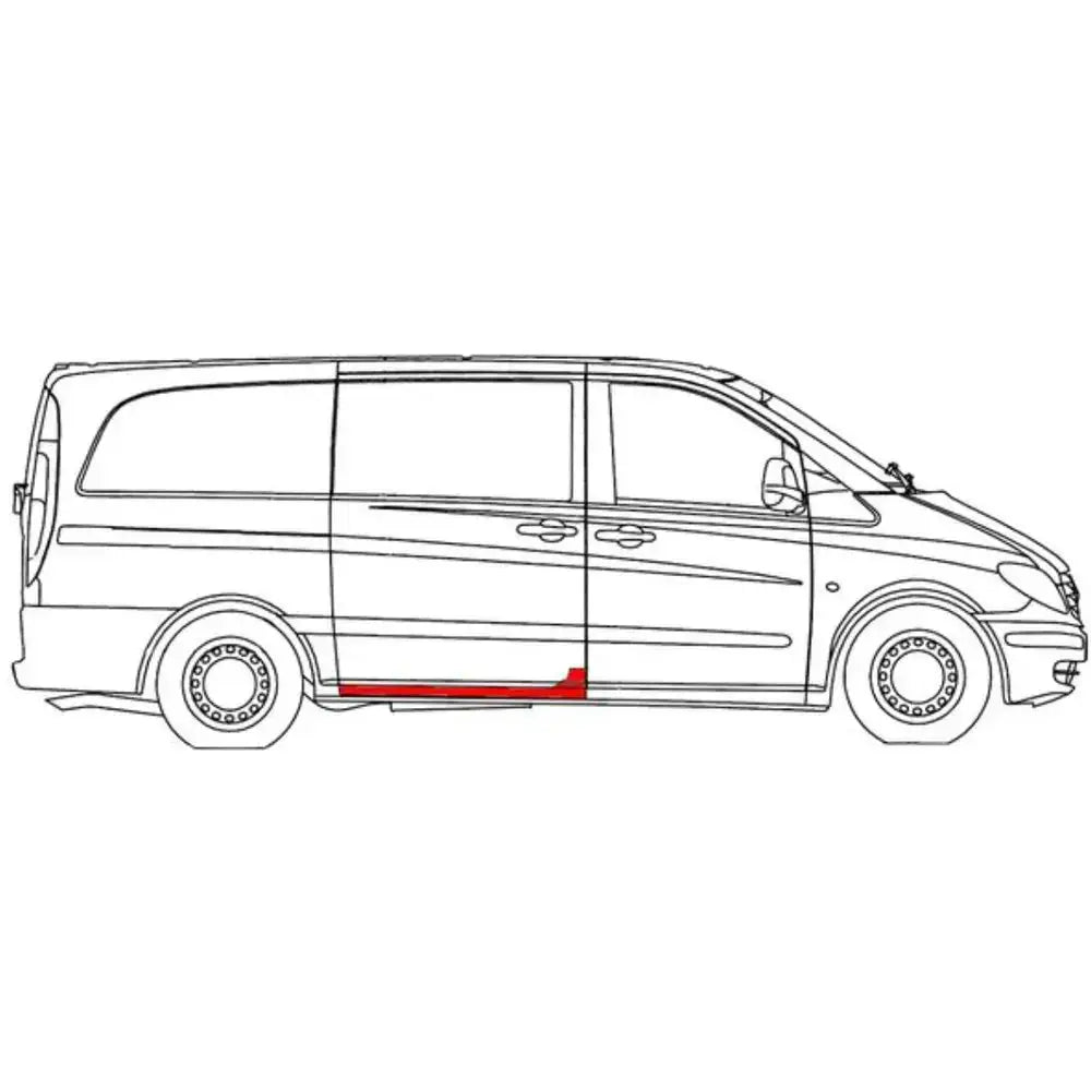 Kanal Bak Høyre - Mercedes Vito/viano (w639) - 2