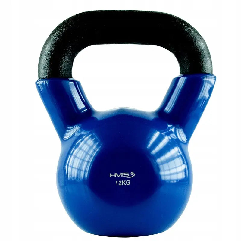 Kettlebell Hantel i Støpejern Med Vinylbelegg Og Håndtak 12kg Hms - 1