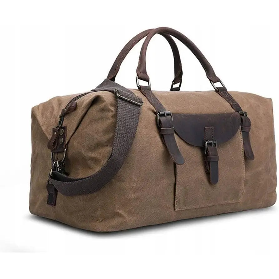 Khaki Farget Lerret Reiseveske Chengbeautiful Skulderveske 54x27x32cm - 1