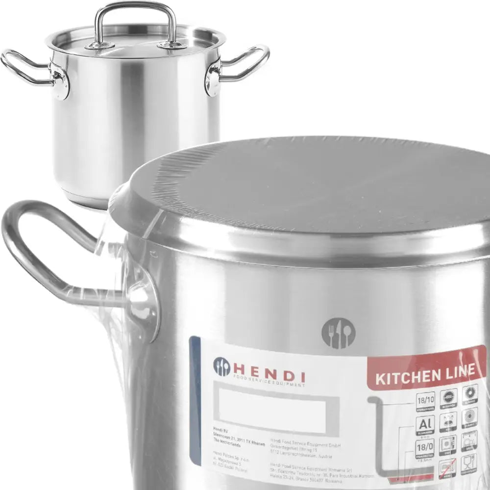 Kjele Høy Kitchen Line Med Lokk 20 l D. 320 x 270 h - Hendi 837603 - 1