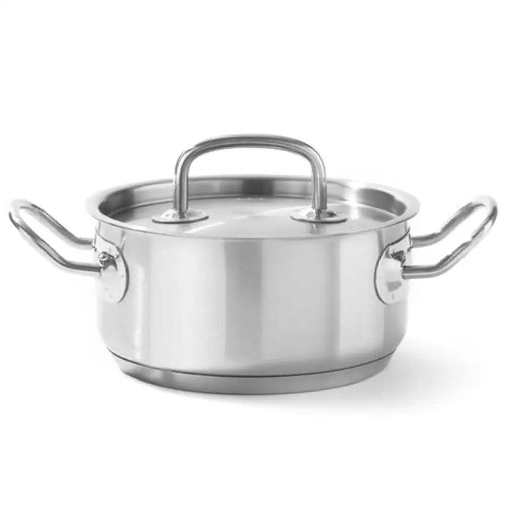 Kjele Med Lav Høyde Kitchen Line Med Lokk 12 l ø 320 x 150 h - Hendi 836040 - 2