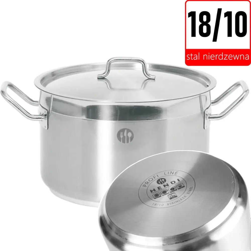 Kjele Medium Profi Line Med Lokk 23,5 l Diam. 360 x 230 h - Hendi 831700 - 2