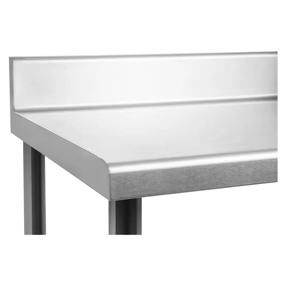 Kjøkkenbord i Rustfritt Stål Med Arbeidsbenk Og Underhylle 100x70cm - 6