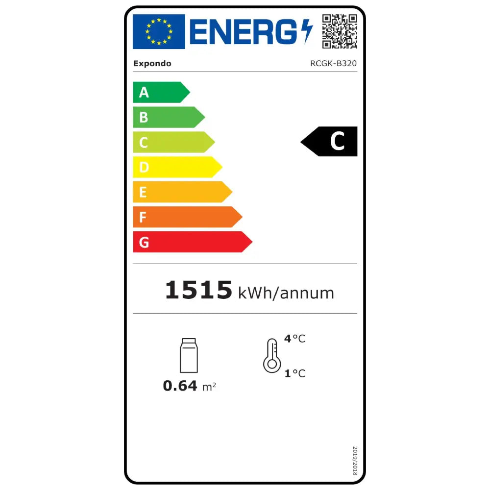 Kjøleskap Drikkekjøler Glassdør 2-8c 320l - 6