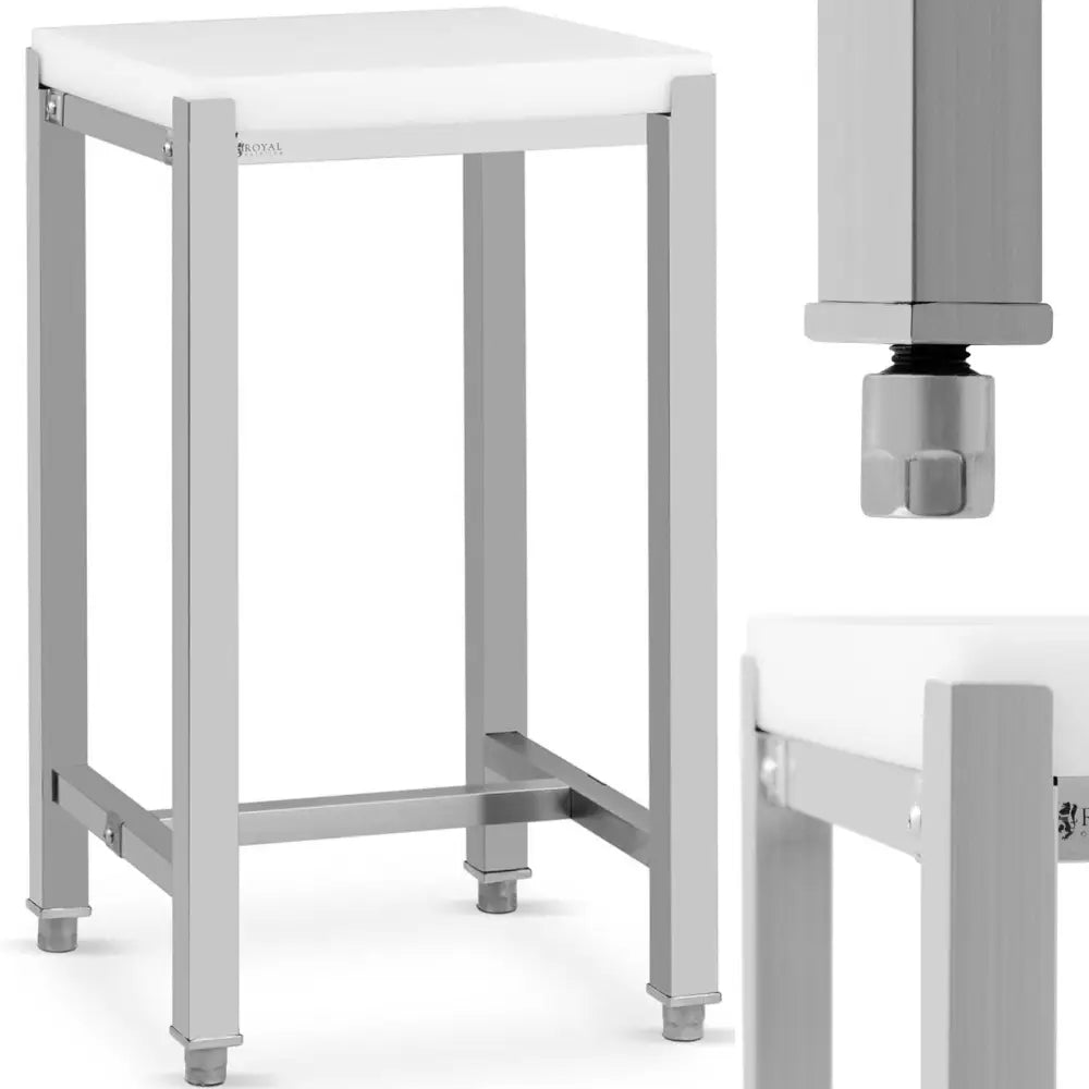 Kjøttblokk For Nedskjæring i Polyetylen På Stålbase 40 x 50 x 80 Cm - 1