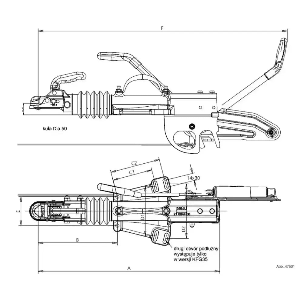 Påløpsbrems Kfg35 3500kg