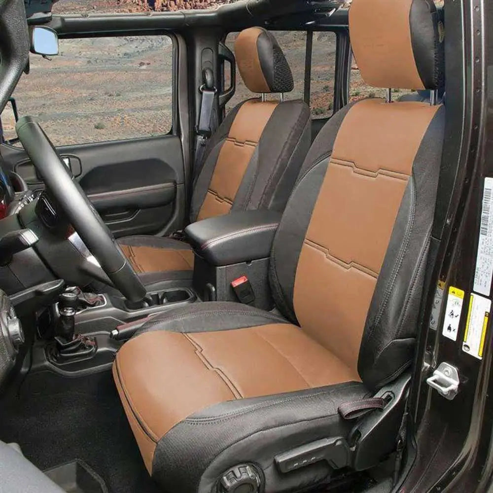 Komplett Setetrekk i Neopren Svart/brun Smittybilt Gen2 - Jeep Wrangler Jl 4 d 18- - 1