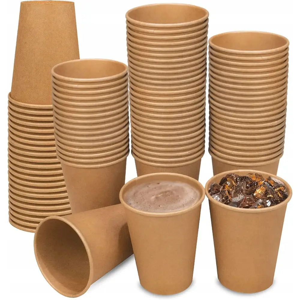 Kraft Papirkopper For Kaffe Og Drikker 250ml 1000stk - 1