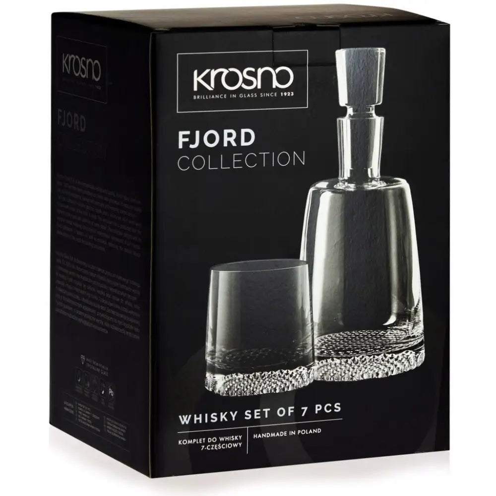 Krosno Fjord Sett 6 + 1 Karaffel Og Whiskyglass - 1