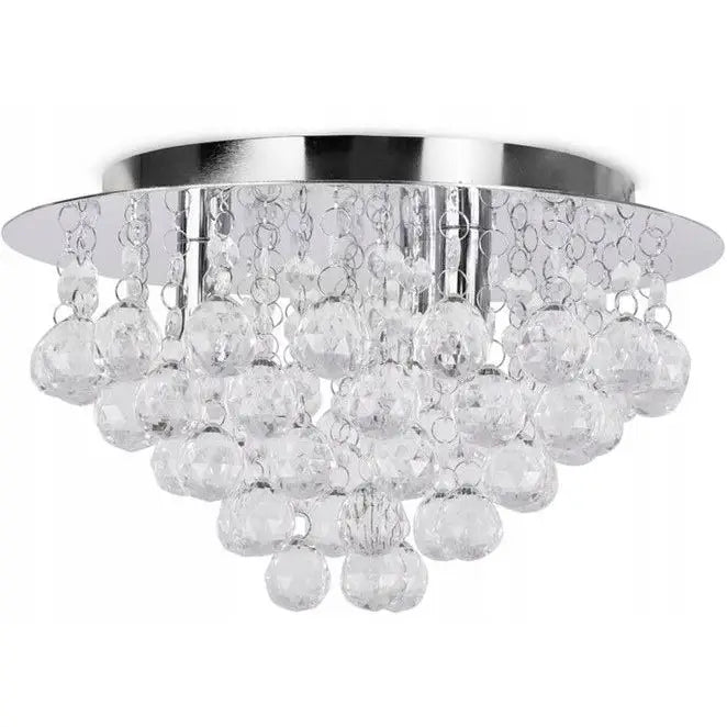 Krystall Taklampe Glamour Sølv Plafond - 1