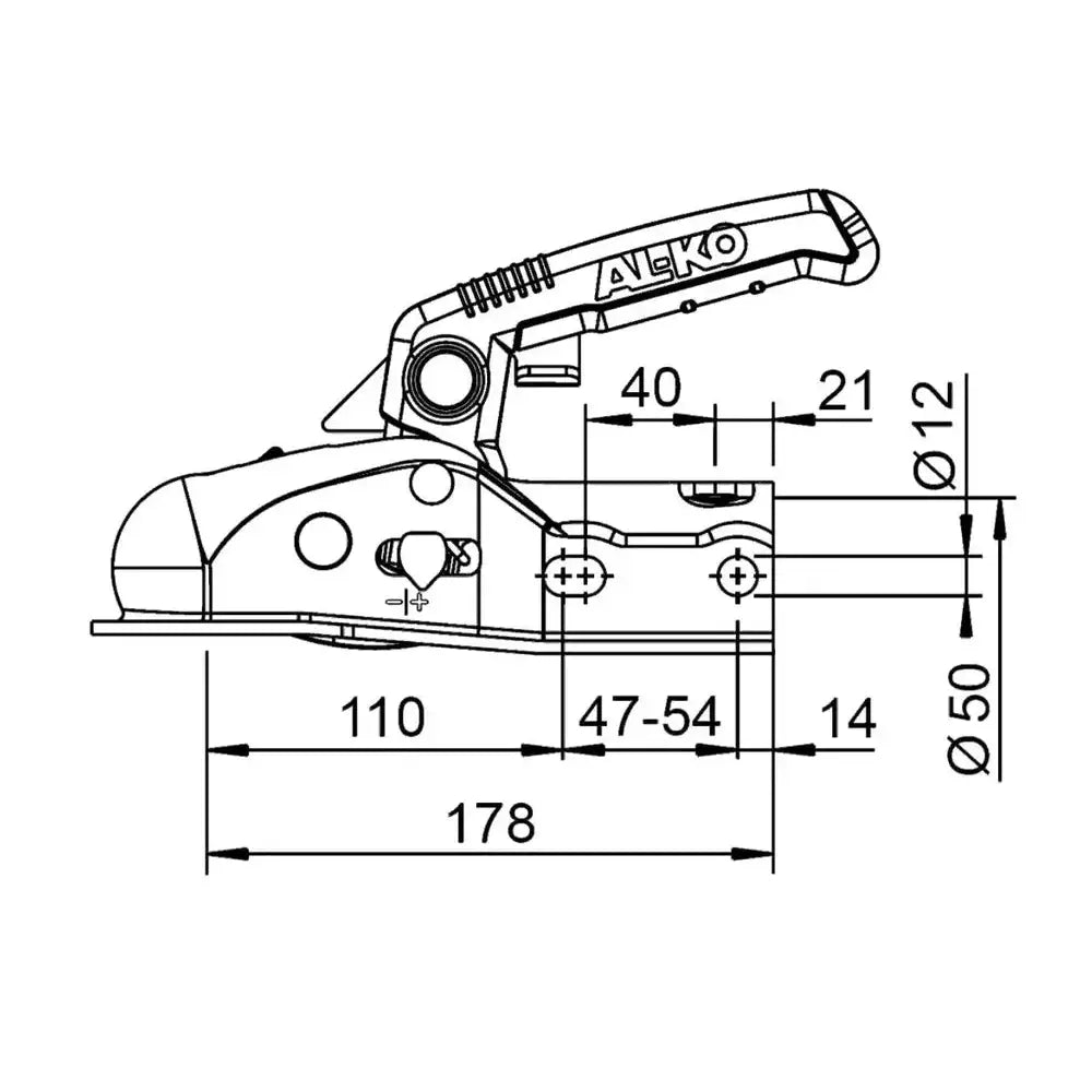 Kulefeste Med Soft-dock Al-ko Ak161 1600 Kg For Tilhenger - 2