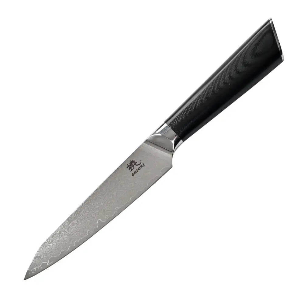 Kutt Kniv For Små Og Mellomstore Produkter Shiori 撓 Hiashi Murō Damascus Stål - 1