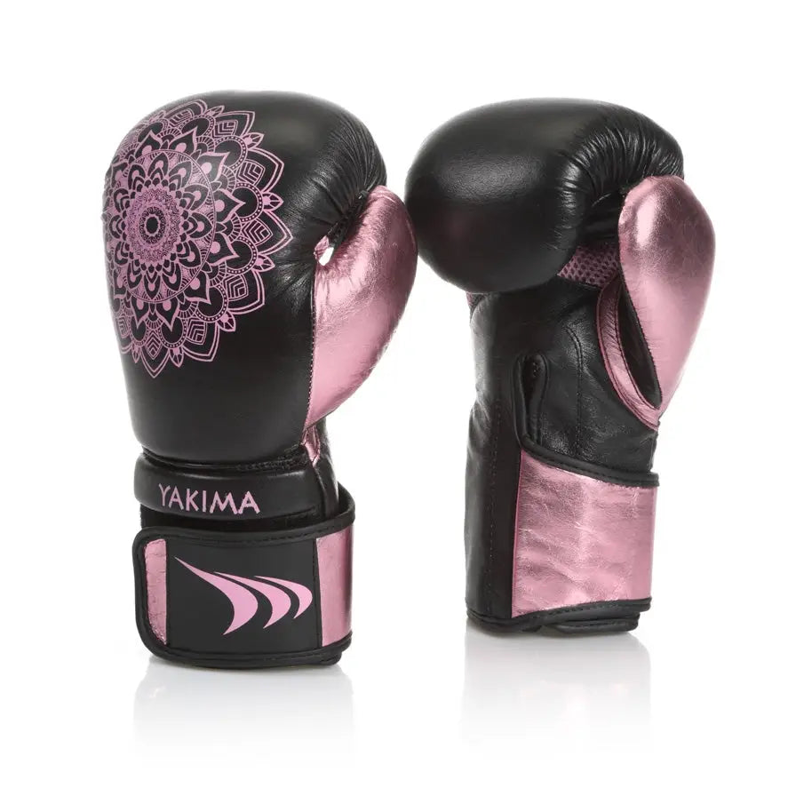 Kvinners Hansker i Mandala Black/pink 10 Oz - 1