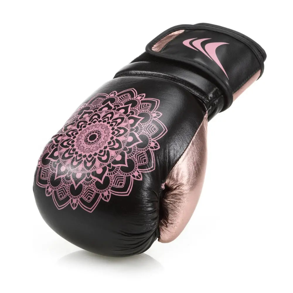 Kvinners Hansker i Mandala Black/pink 10 Oz