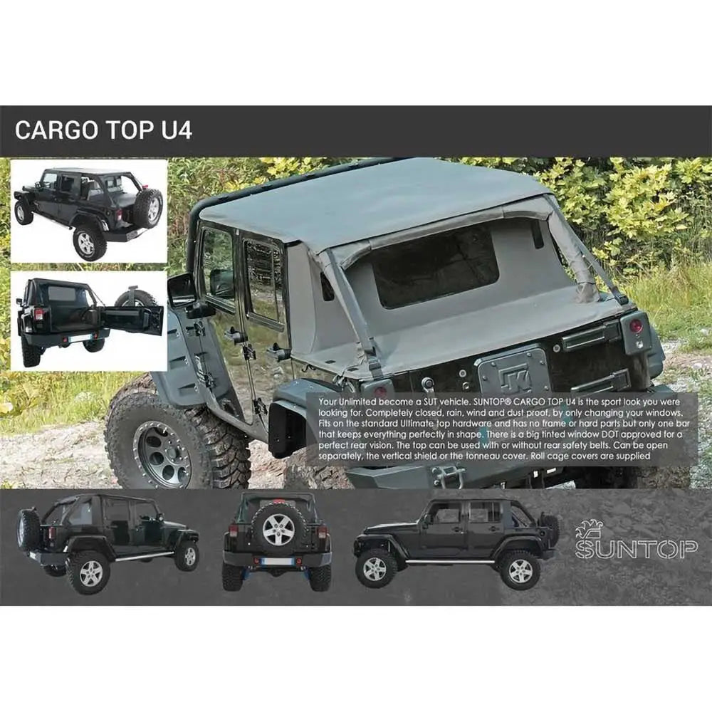 Ladetak Cargo Søndø Med Vindu - Jeep Wrangler Jl 4xe 21- - 4