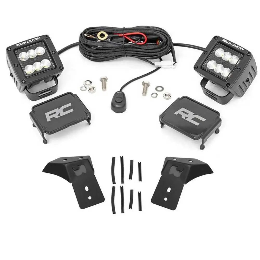 Lamper Cree Led 2’ Med Snap-on Maskinmontasje - Jeep Wrangler Jl 4 d 18- - 1