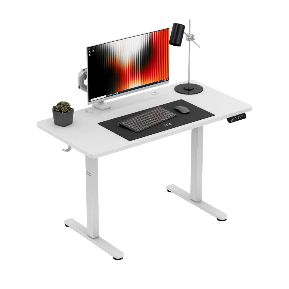Mark Adler Leader 6.9 elektrisk hev-senk skrivebord hvit 120 cm – frontvisning