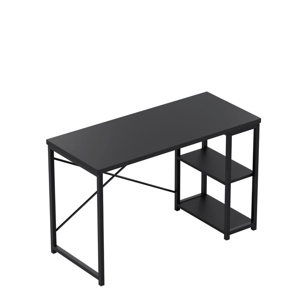 Leader 2.0 Black 120 cm – nærbilde av svart MDF-bordflate