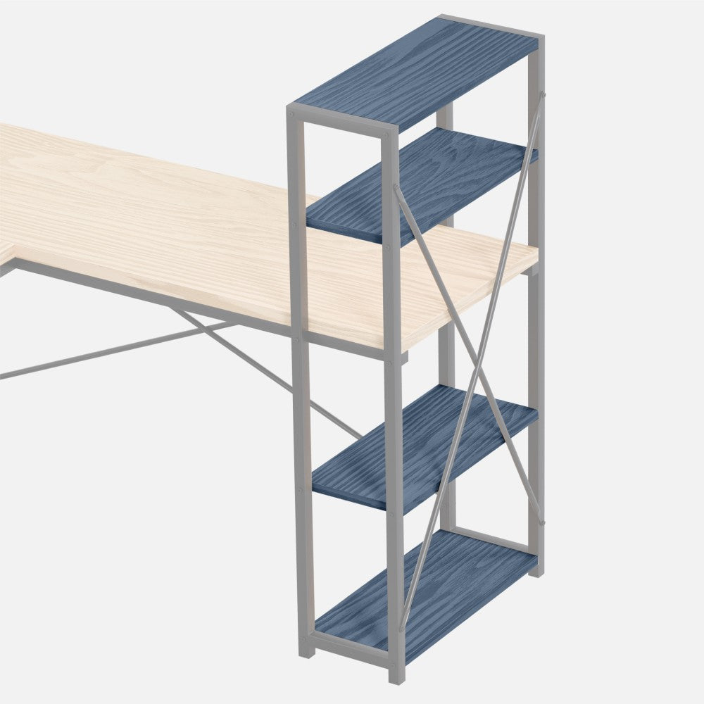 Leader 5.9 eik hjørneskrivebord – sidevisning 145 cm bordplate