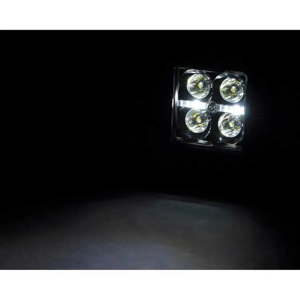 Led Ekstralys 2’ Hvit Drl Rough Country Black Series - Chevrolet Silverado 1500 19- - 3