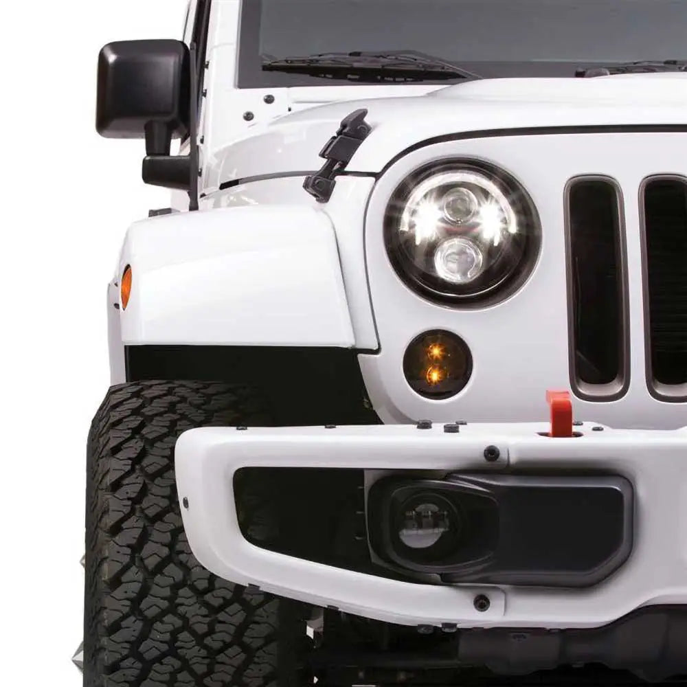 Led-frontlykter Svart 7’ Jw Speaker 8700 Evolution J2-serie - Jeep Wrangler Lj 04-06 - 8