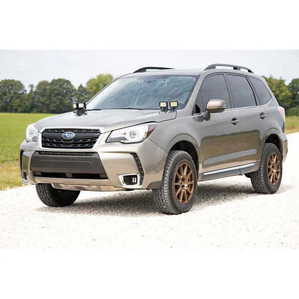 Led Frontlyktlist Med Støtfangerfeste 30’ Hvit Drl Black Series Rough Country - Subaru Forester 14-18 - 7